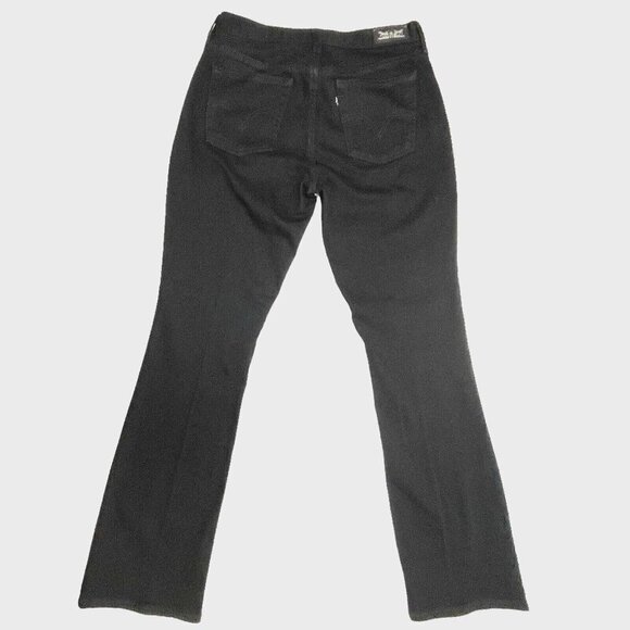 SIGNATURE LEVI STRAUSS 515 Women's Bootcut Jeans W28xL32 Black Denim Mid-Rise - Picture 3 of 15